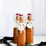 Homemade chocolate liqueur