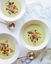 Celery Soup with Bacon Croutons from Emily