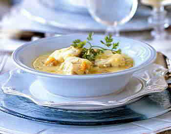 Garlicky Chicken Bourride Stew