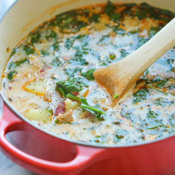 Potato Sausage Spinach Soup