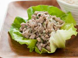 Thai Pork Lettuce Wraps