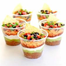 Individual Seven-Layer Dips - The Girl Who Ate Everything