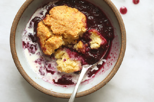 Blueberry Cobbler from Chez Panisse for Camp Dutch Oven