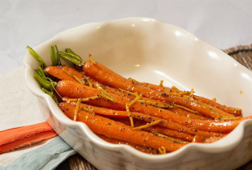Carrots with Ginger Whiskey Glaze