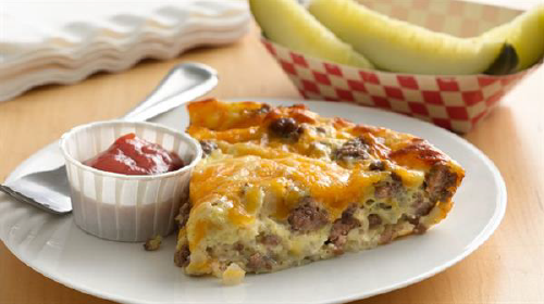 Cheeseburger Pie Impossibly Easy