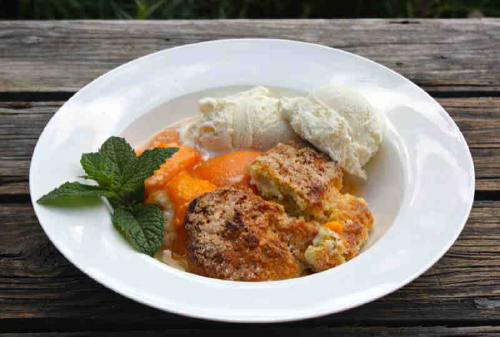 Fresh Apricot Cobbler