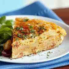 Spanish Tortilla with Chorizo and Scallions