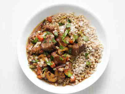 Pork with Mushrooms and Barley