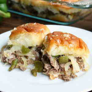 Philly Cheesesteak Sliders