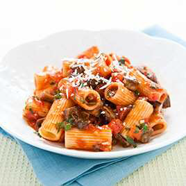 Pasta alla Norma with Olives and Capers