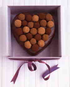 Chocolate Raspberry Truffles  - Mary's  from Martha Stewart