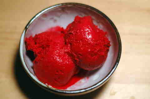 Plum Raspberry Sorbet