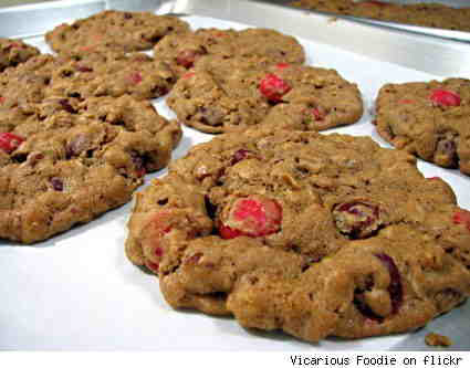 Chocolate-Chunk Oatmeal Cookies with Pecans and Dried Cherries