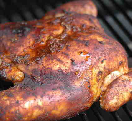 Grilled Roadside Whole Chicken with Knob Onions