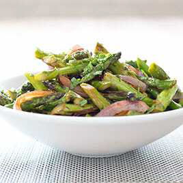 Stir-Fried Asparagus with Red Onion
