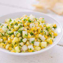 Fresh Corn Salsa with Jícama and Pineapple