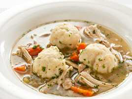 Lighter Chicken and Dumplings