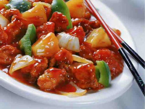 Pineapple Chicken With Sweet and Sour Sauce