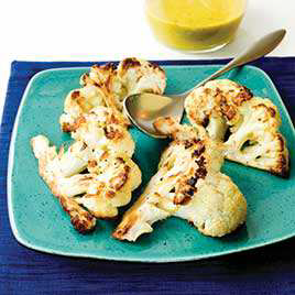 Roasted Cauliflower with Sherry Vinegar-Honey Sauce and Almonds