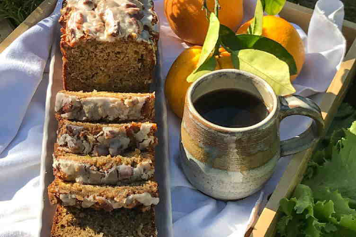 Orange Hummingbird Banana Loaf Cake from Food52