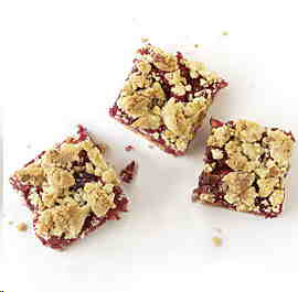 Cranberry-Apple-Walnut Crumb Bars from Fine Cooking