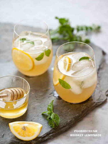 Whiskey  Recipe with Honey Simple Syrup