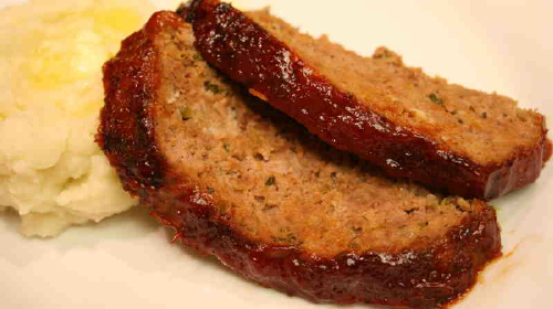 Meat Loaf with Brown Sugar - Ketchup Glaze
