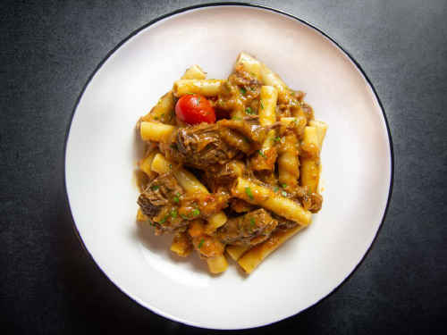 Pasta alla Genovese (Beef and Onion Ragù) Marys based on Serious Eats
