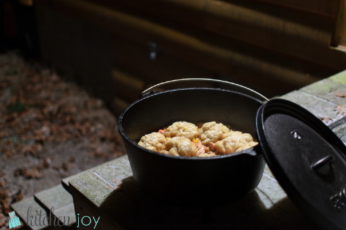 Campfire Chicken and Dumplings
