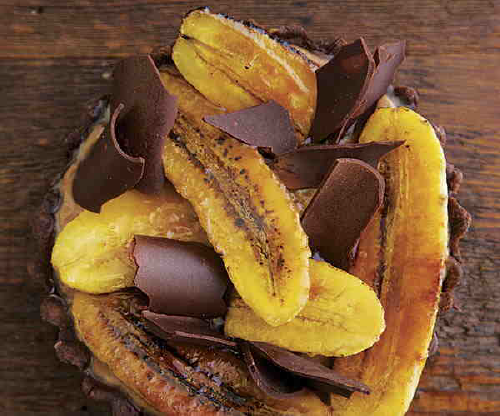 Chocolate & Caramelized Banana Tart from Fine Cooking