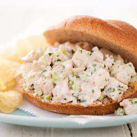Chicken Salad with Red Grapes and Smoked Almonds