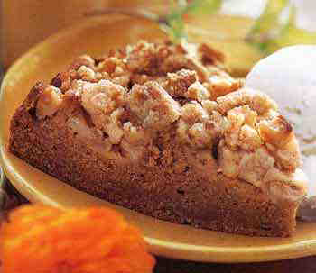 pumpkin-apple streusel cakeBon Appétit