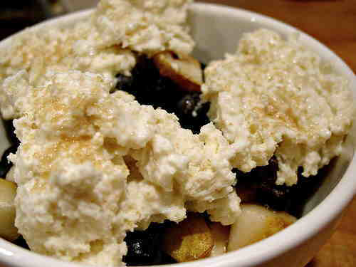 Fluffy Biscuit-Topped Berry Cobbler