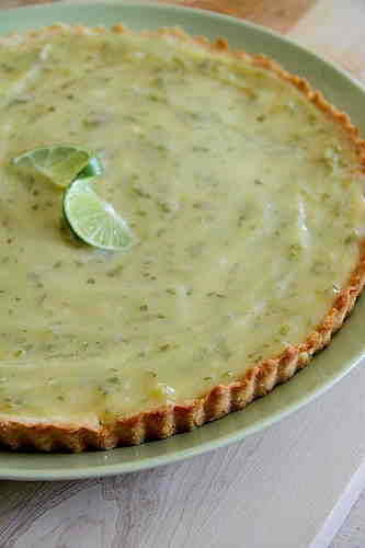 Lime Curd Tart from Ina Garten 4 servings