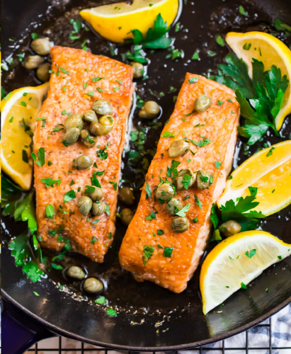 Salmon Meuniere for Kenzi's Birthday