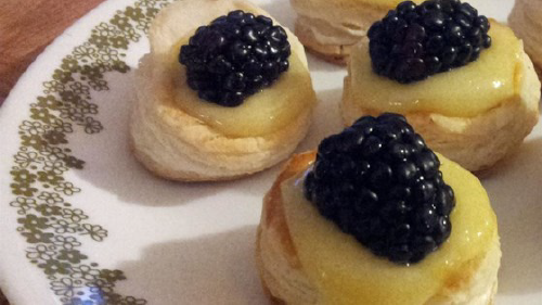 Lemon Berry Puff Pastry Tartlets