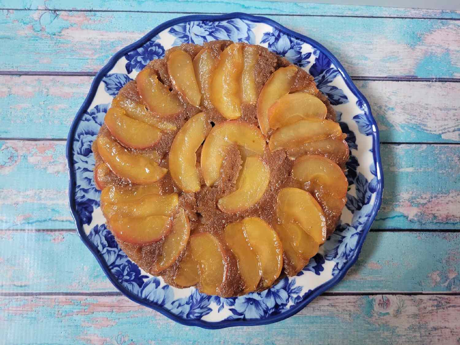 Apple Upside-Down Gingerbread Cake