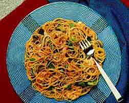 Angel Hair with Shrimp Sesame Sauce
