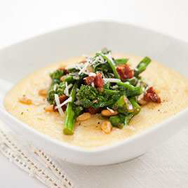 Broccoli Rabe, Sun-Dried Tomato, and Pine Nut Topping