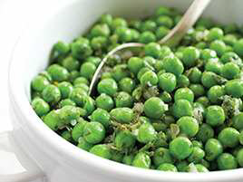 Sautéed Peas with Shallot and Mint
