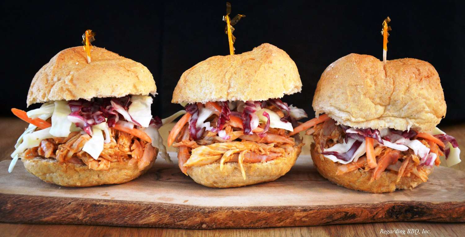 Barbecued Pulled Chicken for Gas Grill