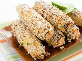 Mexican-Style Charcoal-Grilled Corn
