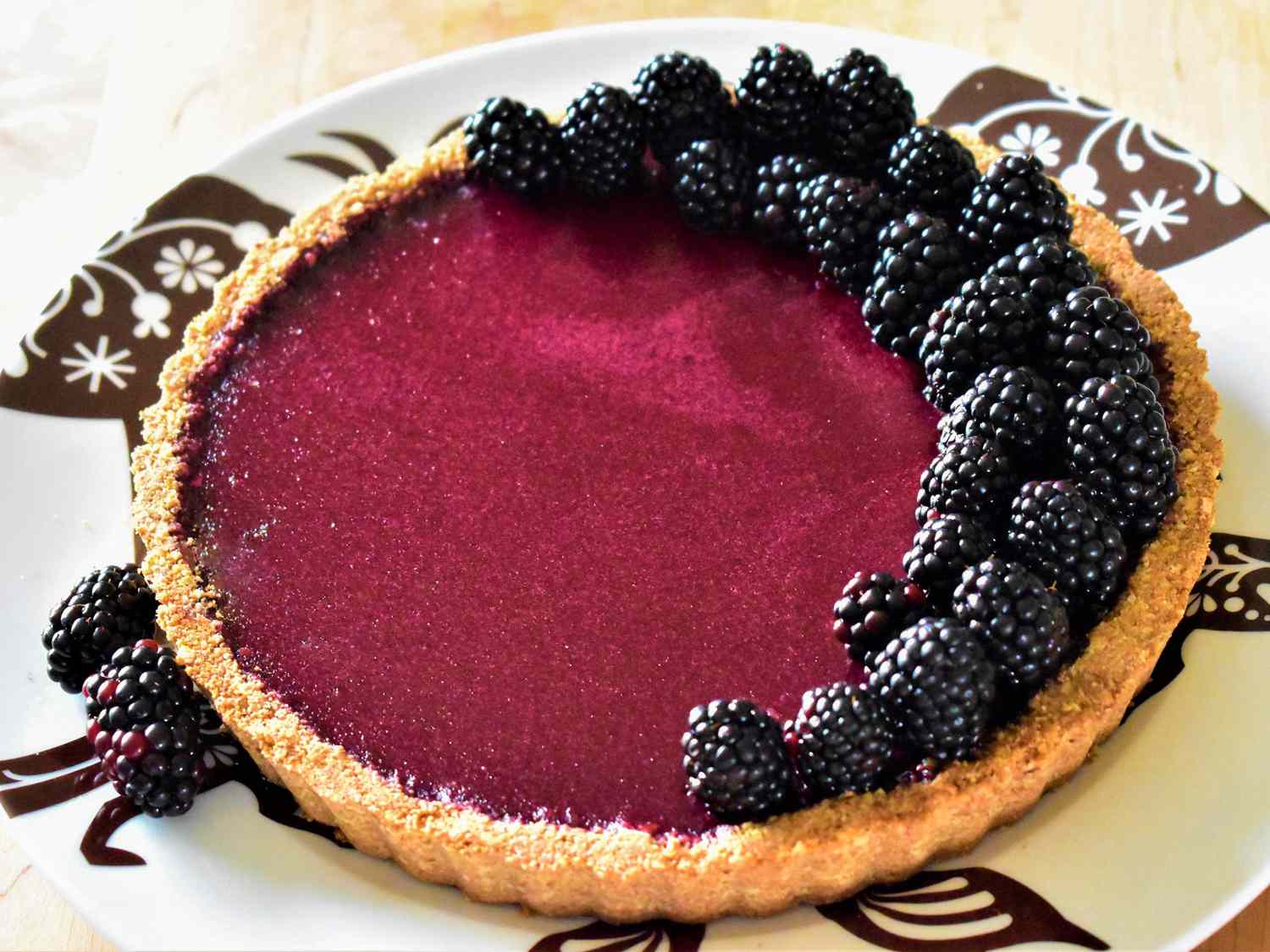 Blackberry Custard Tart