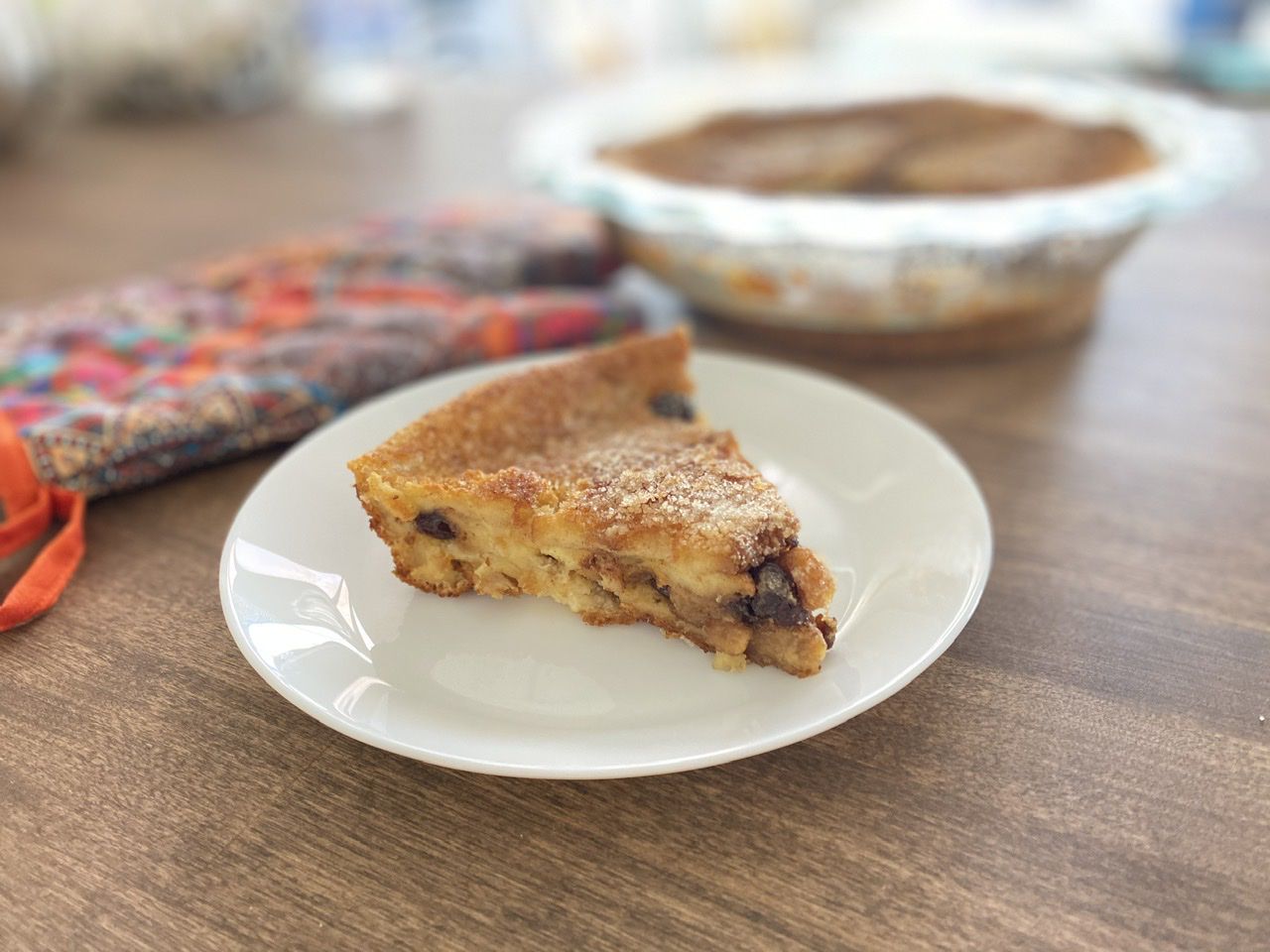 Bread and Butter Pudding with Strawberry Jam