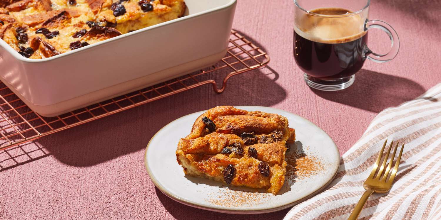 Bread Pudding with Salted Caramel Sauce from Cooking Light