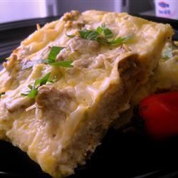 Breakfast Strata with Bacon & Parmesan