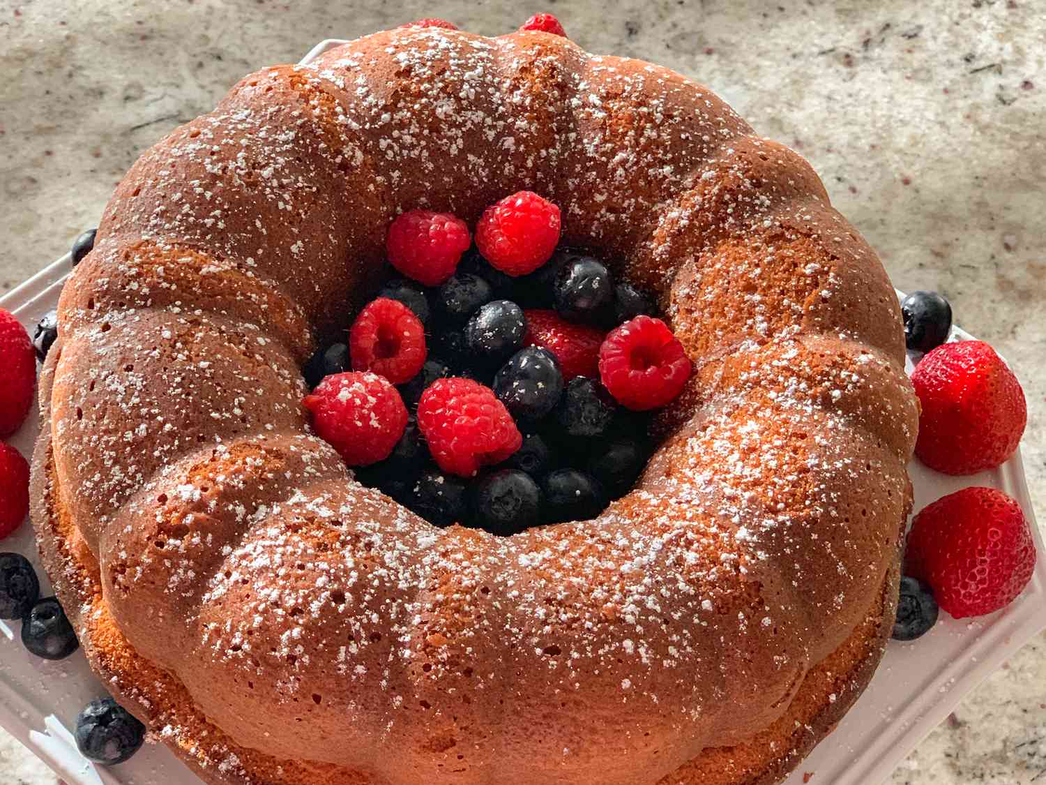 Buttermilk Cake with Blackberries
