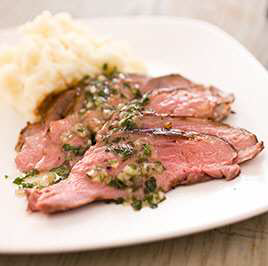 Roast Butterflied Leg of Lamb with Coriander, Rosemary, and Red Pepper