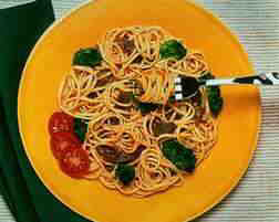 Spicy Linguine, Beef and Broccoli