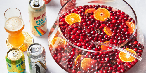 Sparkling Cranberry-Ginger Punch with Toasted Spices Recipe